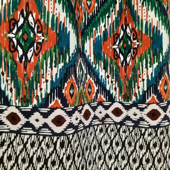 I.N. Studio Multi-Colored Women Midi Dress Size 18W - Picture 4 of 7